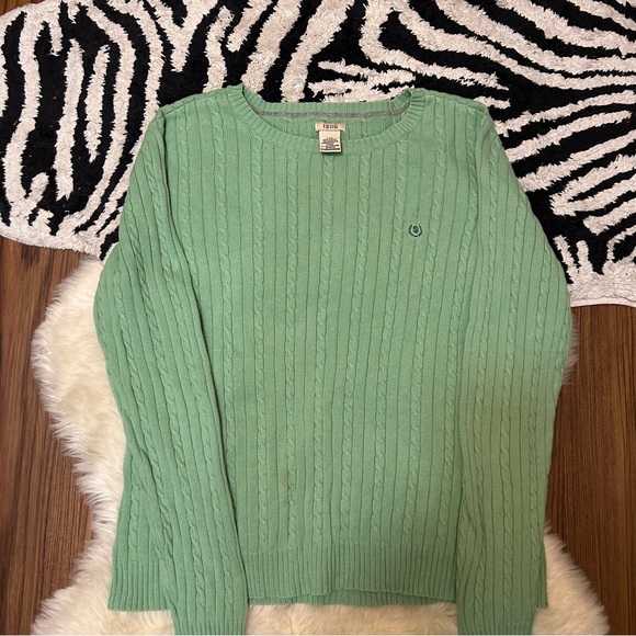 Vintage Izod Sweater Size L Kelly Green - Picture 5 of 5